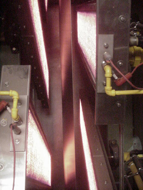Industrial dryer for metal strip